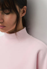 Cozy Sweatfleece Mega Mockneck - MAGNOLIA