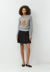 Cotton Charm™ Teatime Icon Sweater - HTHR DRK GREY/ZADIE