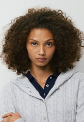 Fawn Hoodie - HEATHER CHROME