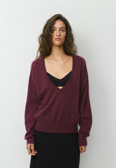 Essential Wool Cashmere Depth Sweater - GALA PLUM