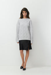 Peggy Sweater - HEATHER CHROME