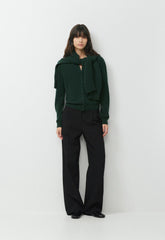 Bare Cashmere Noteworthy Cardigan - FIGTREE GREEN
