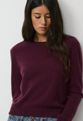 Bare Cashmere Bloor Sweater - GALA PLUM