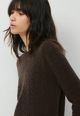 Wool Cashmere Bloor Sweater - CACAO NIB BROWN