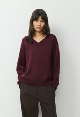 Essential Merino Wool Angle Sweater - GALA PLUM