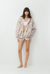 Cozy Sweatfleece Mega Zip Hoodie - FLUENT TAUP NATURESCAP