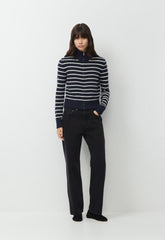 Essential Cashmere Catalogue Zip-Up - ADMIRAL NVY/LT BIRCH