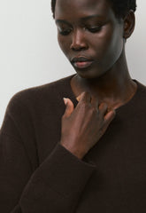 Bare Cashmere Meticulous Sweater - CACAO NIB BROWN