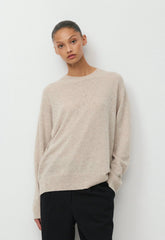 Bare Cashmere Meticulous Sweater - SPECKLED MRCN BEIGE