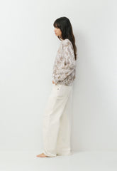 Cozy Sweatfleece Perfect Crew Sweatshirt - FLUENT TAUP NATURESCAP