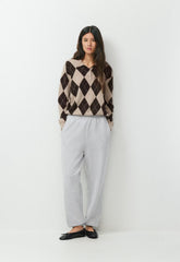 Bare Merino Wool Aspect Polo Sweater - H ND TPE/CC NB BRWN