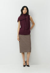 Bare Cashmere Opus Mockneck - GALA PLUM