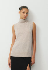 Bare Cashmere Opus Mockneck - SPECKLED MRCN BEIGE