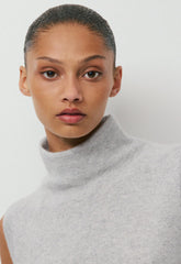 Bare Cashmere Opus Mockneck - HEATHER CHROME