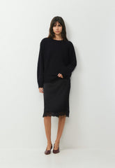 Essential Wool Cashmere Isabelle Sweater - BLACK