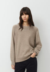 Essential Wool Cashmere Isabelle Sweater - HEATHER NOMAD TAUPE