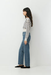 Essential Wool Cashmere Gable Sweater - LGHT BRCH/ADML NVY