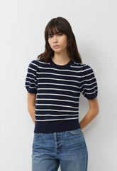 Essential Wool Cashmere Cherub Sweater - ADMIRAL NVY/LT BIRCH