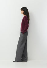 Bare Cashmere Magnific Sweater - GALA PLUM
