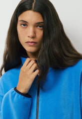 Outlook Zip Mockneck - Bigfoot Fleece - LAZULI BLUE