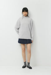 Cotton Charm™ Keepsake Mockneck - HEATHER CHROME