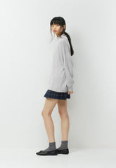 Cotton Charm™ Keepsake Mockneck - HEATHER CHROME