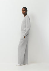 Cozy Sweatfleece Boyfriend Boxy Sweatshirt - HEATHER CHROME