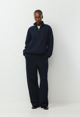 Cozy Sweatfleece Perfect 1/2 Zip - ADMIRAL NAVY
