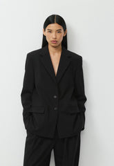 Advance Wool Blazer - BLACK
