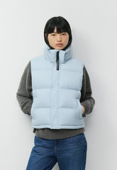 The Super Puff™ Shorty Vest - cliMATTE™ - DEW BLUE