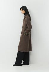The Slouch™ Double-Faced Coat - Luxe (Re)Wool - SOOT