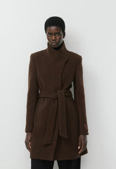 The Connor Coat - Soft Wool Cashmere - RICH MOCHA BROWN