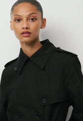 The Finch Trench Coat - City Twill - BLACK