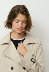 The Esquire Short Trench Coat - City Twill - OYSTER