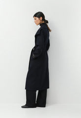 The Portfolio Double-Faced Coat - Luxe (Re)Wool - DARK NIGHT NAVY