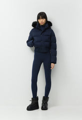The Super Chalet Puff™ - cliMATTE™ - ADMIRAL NAVY/ BLACK