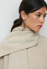 The Embrace Double-Faced Coat - Luxe (Re)Wool - HEATHER MATTE PEARL