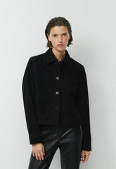 Tori Jacket - Suede - BLACK