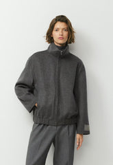 The Alder Double-Faced Coat - Luxe (Re)Wool - HEATHER CHARCOAL
