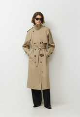 The Hemlock Trench Coat - City Twill - WICKER TAN
