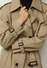 The Hemlock Trench Coat - City Twill - WICKER TAN