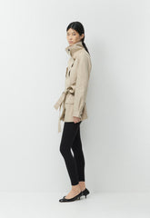 The Nightingale Trench Coat - City Twill - MARCONA BEIGE