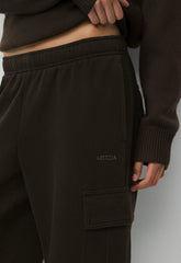 Cozy Sweatfleece Mega Cargo™ Sweatpant - CACAO NIB BROWN