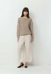The Lodge Pant™ Cropped - CruiseLinen™ - UNDYED ECRU