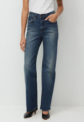 Denim Forum Remy Hi-Rise Wide Jean - VINTAGE DARK BLUE