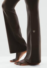 BUTTER Foldover Flare 32 Legging - CACAO NIB BROWN