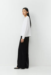 Archer Satin Pant - BLACK
