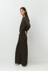 Terry Sweatfleece Mega Barrel Sweatpant - CACAO NIB BROWN