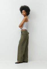 Saddle Pant - LIVED-IN DARK OLIVE