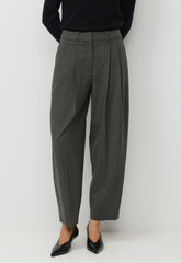 Milieu Wool Pant - HTR CHARCOAL/ HTR BLK